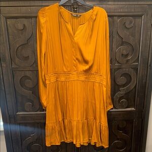 Simply Vera Vera Wang Long Sleeve Orange Dress